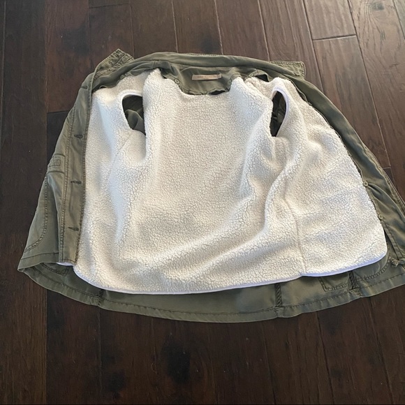 COPY - Khaki Green Jacket Max Jeans Sz L Removable Fleece Lining - Picture 2 of 13